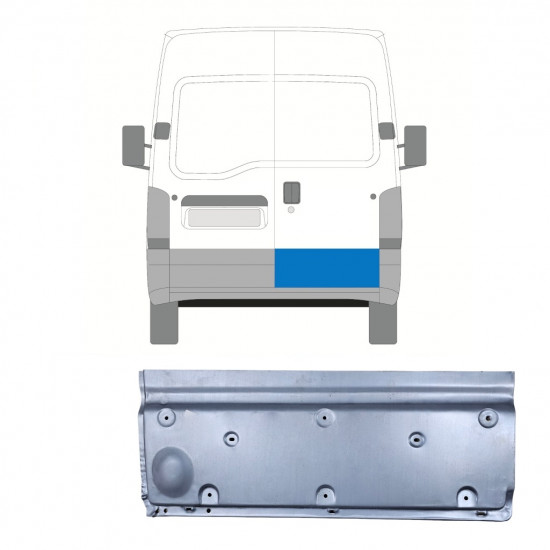 Korjauspellit takaoven varten Renault Master 1998-2010 / Oikea 11409