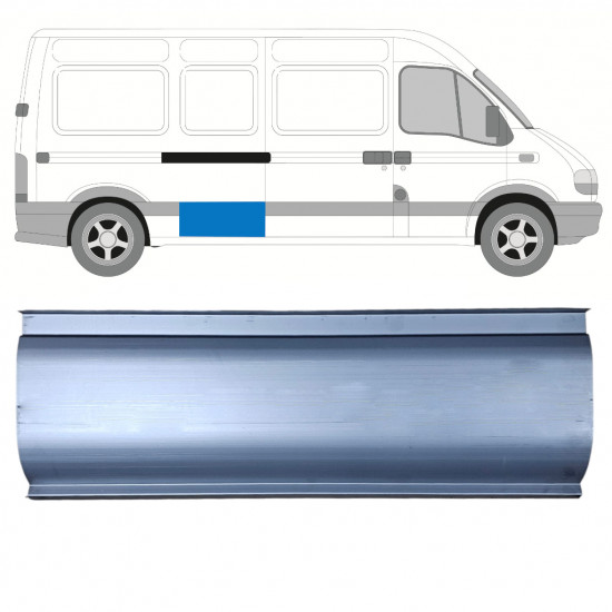 Sivuhelmapelti korjauspaneeli varten Renault Master 1998-2010  / Vasen = Oikea (symmetrinen) 11136