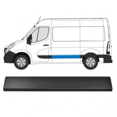 Sivulista Koristelista varten Renault Master 2010- / Vasen 10844