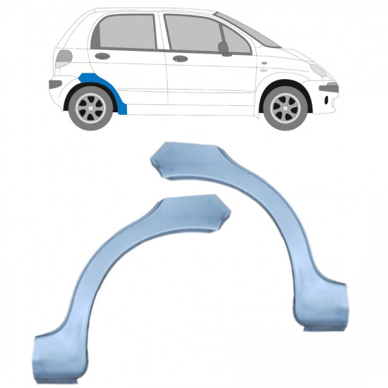 Takalokasuoja korjaussarja varten Daewoo Matiz 1998-2008 / Vasen+Oikea / Sarja 10036