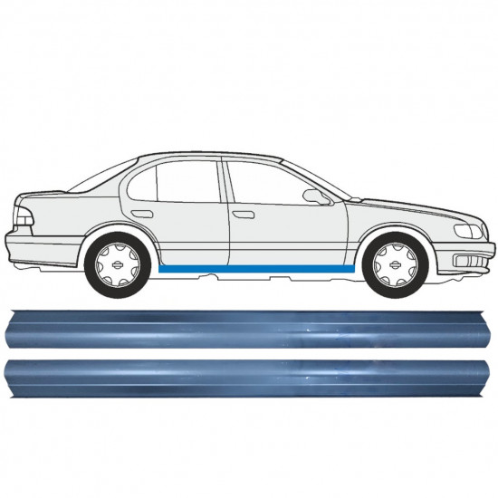 Kynnyspelti korjauspaneeli varten Nissan Maxima 1999-2003 / Vasen = Oikea (symmetrinen) / Sarja 9528