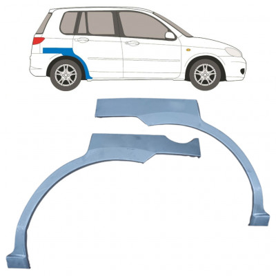 Takalokasuoja korjaussarja varten Mazda 2 2003-2007 / Vasen+Oikea / Sarja 10397