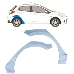Takalokasuoja korjaussarja varten Mazda 2 2007-2014 / Vasen+Oikea / Sarja 12641