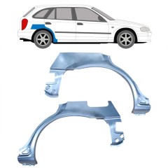 Takalokasuoja korjaussarja varten Mazda 323F BJ 1998-2004 / Vasen+Oikea / Sarja 9166