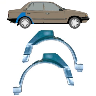 Takalokasuoja korjaussarja varten Mazda 323 BF 1985-1989 / Vasen / Oikea / Vasen+Oikea / Sarja 12958