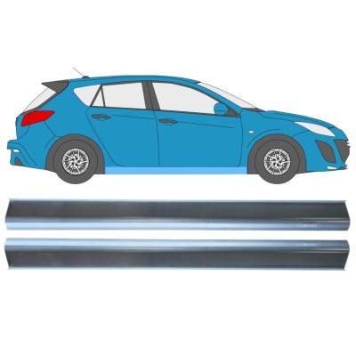 Kynnyspelti korjauspaneeli varten Mazda 3 2009-2013 / Vasen+Oikea / Sarja 15013