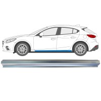 Kynnyspelti korjauspaneeli varten Mazda 3 2013-2019 / Vasen 16344