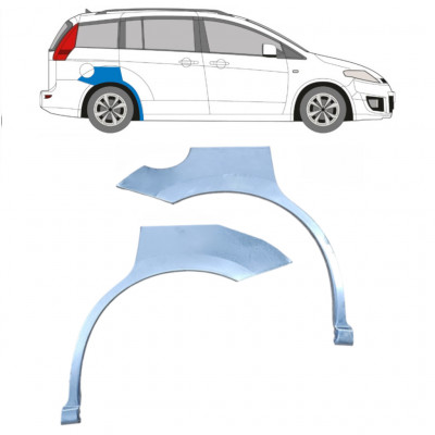 Takalokasuoja korjaussarja varten Mazda 5 2005-2010 / Vasen+Oikea / Sarja 9192