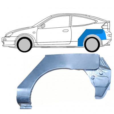 Takalokasuoja korjaussarja varten Mazda 323 BH 1994-1998 / Vasen / COUPE 7985