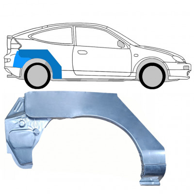 Takalokasuoja korjaussarja varten Mazda 323 BH 1994-1998 / Oikea / COUPE 7984