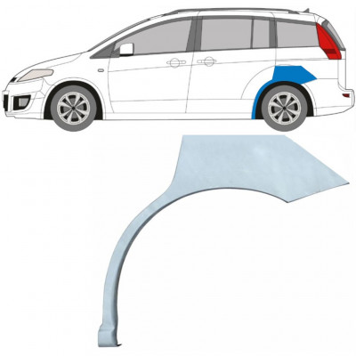 Takalokasuoja korjaussarja varten Mazda 5 2005-2010 / Vasen 5625