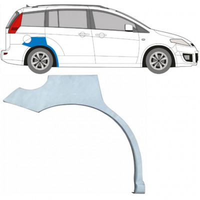 Takalokasuoja korjaussarja varten Mazda 5 2005-2010 / Oikea 6687