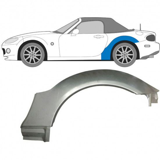 Takalokasuoja korjaussarja varten Mazda MX-5 2005-2014 / Vasen 9131