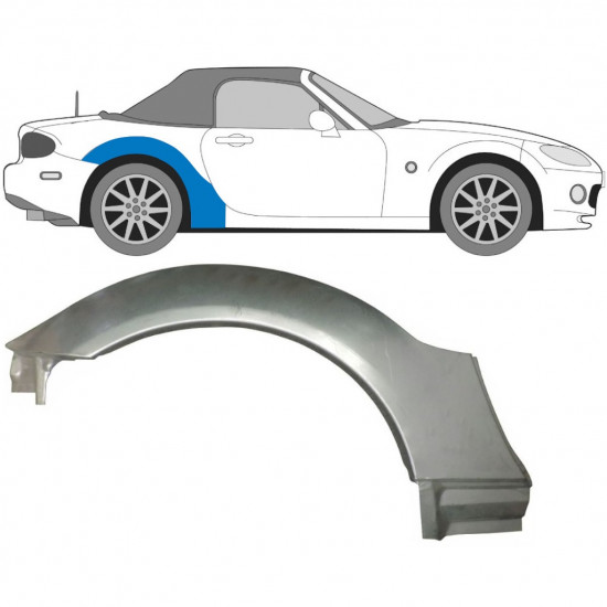 Takalokasuoja korjaussarja varten Mazda MX-5 2005-2014 / Oikea 9130