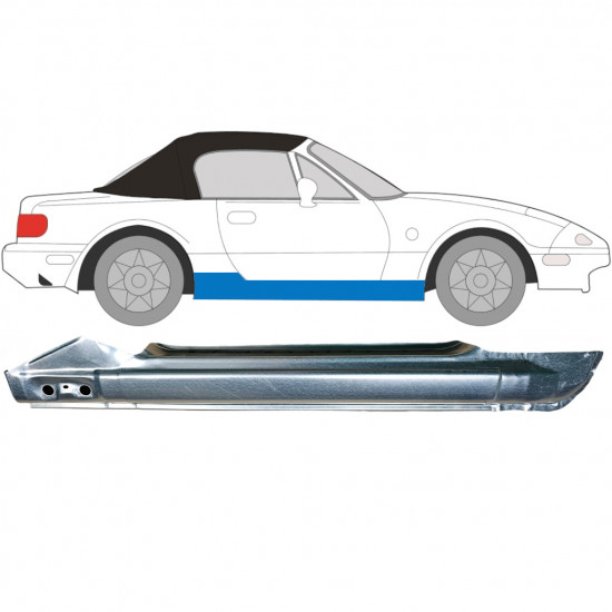 Kynnyspelti varten Mazda MX-5 1989-1998 / Oikea 6696