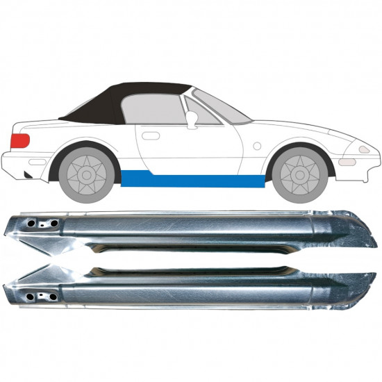 Kynnyspelti varten Mazda MX-5 1989-1998 / Vasen+Oikea / Sarja 9444