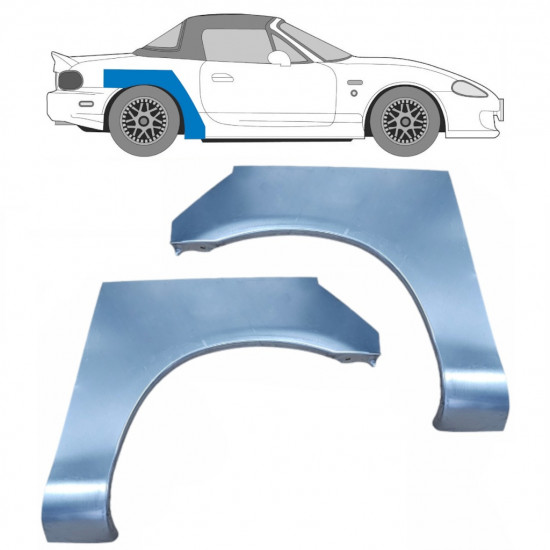 Takalokasuoja korjaussarja varten Mazda MX-5 1998-2005 / Vasen+Oikea / Sarja 9270