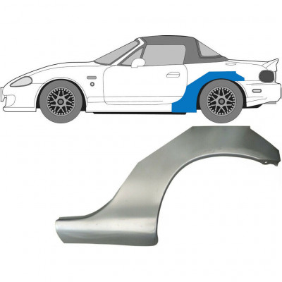 Takalokasuoja korjaussarja varten Mazda MX-5 1998-2005 NB / Vasen 8032