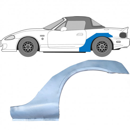 Takalokasuoja korjaussarja varten Mazda MX-5 1998-2005 NB / Vasen 8032