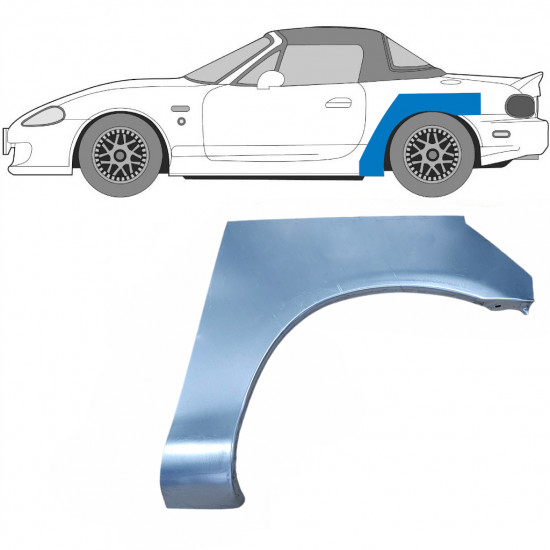 Takalokasuoja korjaussarja varten Mazda MX-5 1998-2005 / Vasen 5931