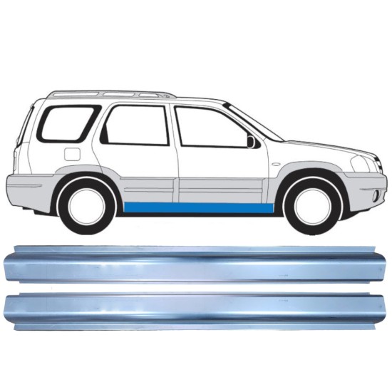 Kynnyspelti korjauspaneeli varten Mazda Tribute 2001-2008 / Vasen+Oikea 15595