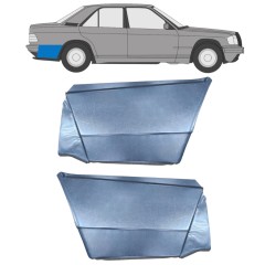 Takalokasuoja korjaussarja varten Mercedes 190 W201 1982-1993 / Vasen+Oikea / Sarja 10974