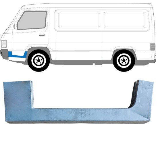Helmapelti etuoven alle varten Mercedes MB 100 1988-1996 / Vasen 16858