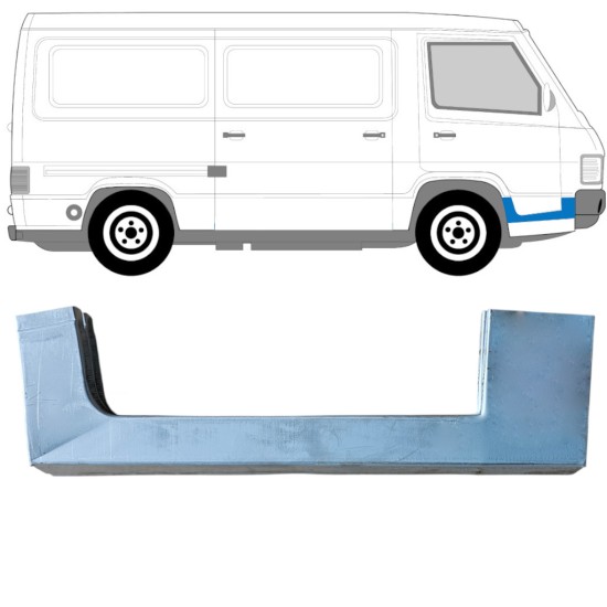 Helmapelti etuoven alle varten Mercedes MB 100 1988-1996 / Oikea 16857
