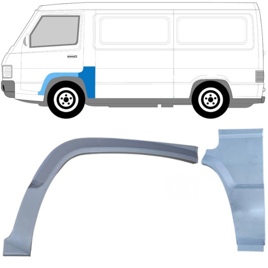 Korjauspaneeli aseta varten Mercedes MB 100 1988-1996 / Vasen / 16966