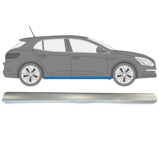 Kynnyspelti korjauspaneeli varten Renault Megane 2016- / Oikea 15010