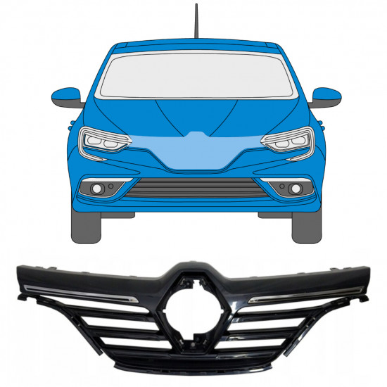 Säleikkö varten Renault Megane 2016- 7541