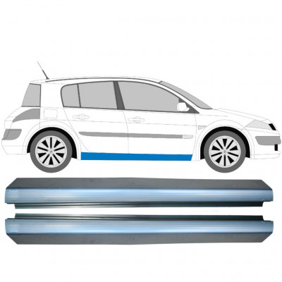 Kynnyspelti korjauspaneeli varten Renault Megane 2003-2012 / Vasen+Oikea / Sarja 10581