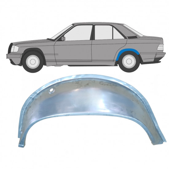 Takalokasuoja sisäkehä varten Mercedes 190 1982-1993 / Vasen 7999