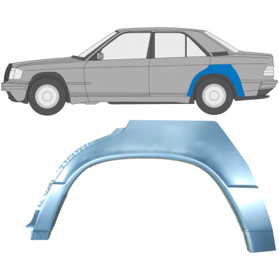 Takalokasuoja korjaussarja varten Mercedes 190 1982-1993 / Vasen 6710