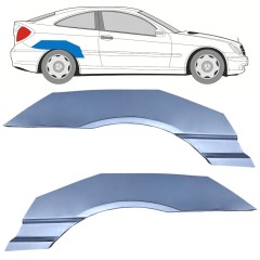 Takalokasuoja korjaussarja varten Mercedes CL-Class 203 2000-2008 / Vasen+Oikea / Sarja 10592