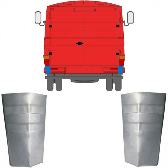 Takakulman korjauspaneeli varten Mercedes 406-608d 1968-1986 / Sarja 11442