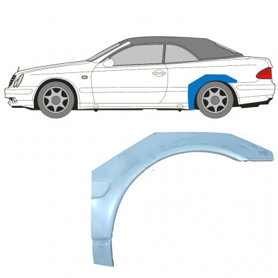 Takalokasuoja korjaussarja varten Mercedes CLK A208 1997-2003 / Vasen / CABRIO 7689