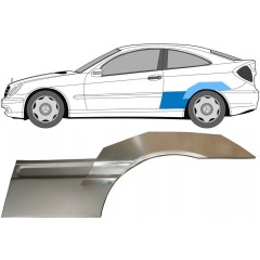 Takalokasuoja korjaussarja varten Mercedes CL-Class 203 2000-2008 / Vasen / Sarja 10008