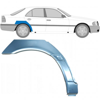 Takalokasuoja korjaussarja varten Mercedes C-class 1993-2001 / Oikea 6715