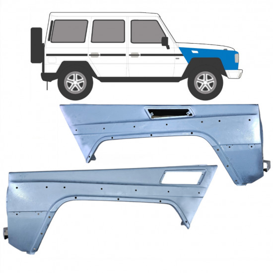 Etulokasuoja varten Mercedes G-Class W463 1992-1997 / Vasen+Oikea / Sarja 6519