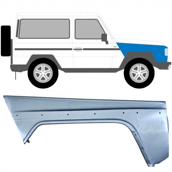 Etulokasuoja varten Mercedes G-Class 1979-1992 / Oikea 6517