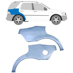 Takalokasuoja korjaussarja varten Mercedes M-Class ML W163 1998-2005 / Vasen+Oikea / Sarja 9217