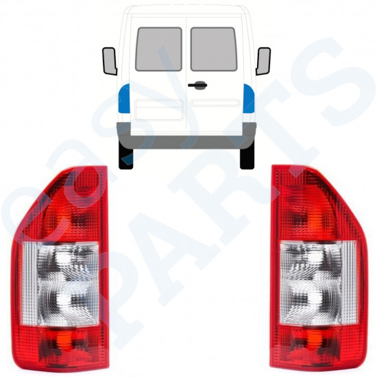 Takavalo varten Mercedes Sprinter 2003-2006 / Vasen+Oikea / Sarja 9771