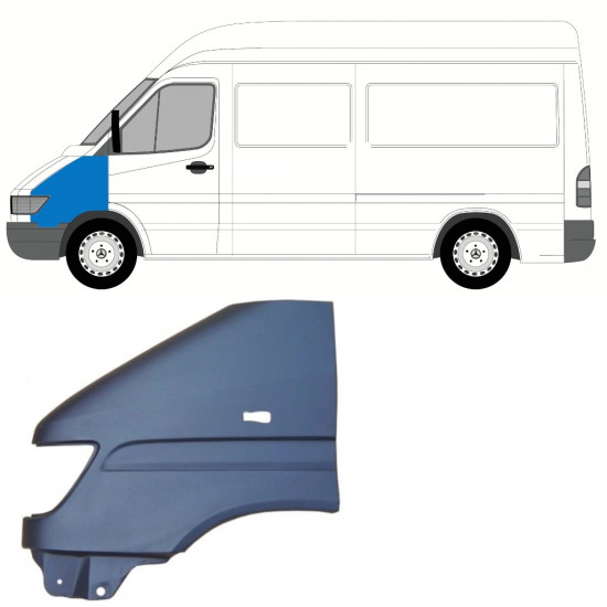 Etulokasuoja varten Mercedes Sprinter 1995-2000 / Vasen 7393