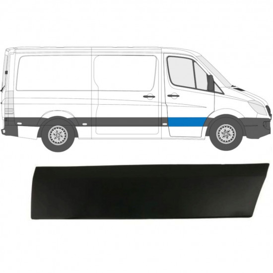 Etuoven koristelista varten Mercedes Sprinter 2006- / Oikea 7223