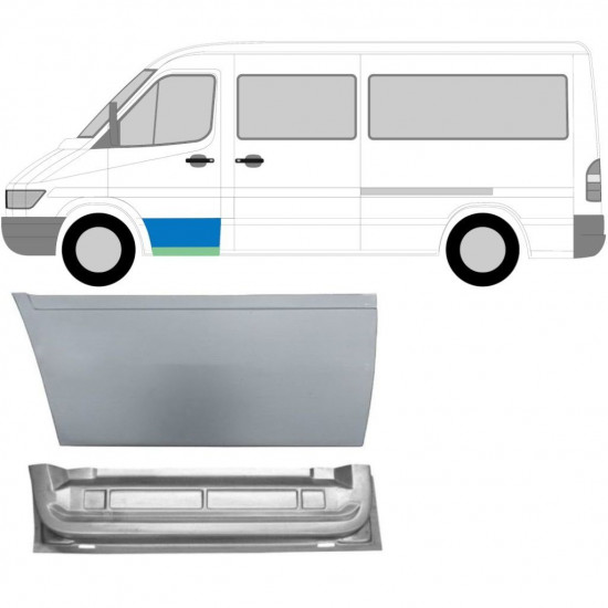 Etuoven korjausosa varten Mercedes Sprinter 1995-2006 / Vasen / Sarja 10562