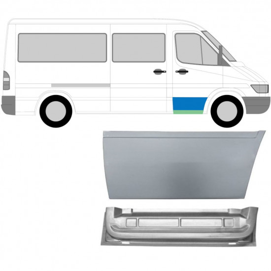 Etuoven korjausosa varten Mercedes Sprinter 1995-2006 / Oikea / Sarja 10563