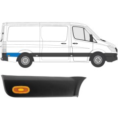Takalokasuojan koristelista lampulla varten Mercedes Sprinter 2006-2018 / Oikea / Sarja 10686