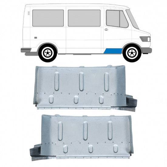 Astinlauta osakokonaisuus varten Mercedes T1 1977-1996 / Vasen+Oikea / Sarja 9569