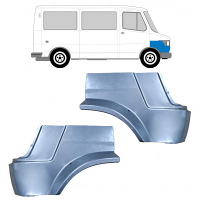 Etulokasuojan korjauspelti varten Mercedes T1 1977-1996 / Vasen+Oikea / Sarja 9561